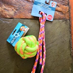‼️3/$25‼️ DOGGY Styling ~ Colorful Leash and Ball